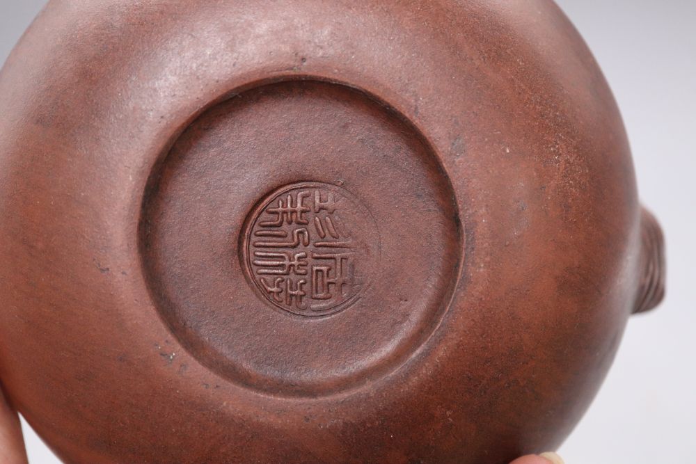 Five Chinese Yixing teapots